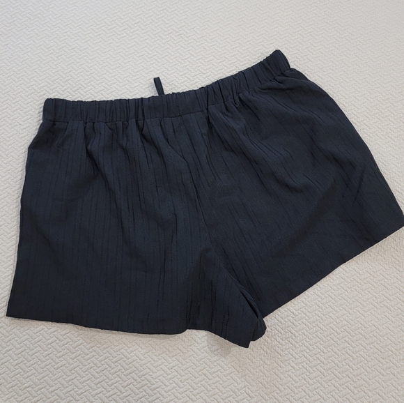 Shein Curve Black Shorts Drawstring Waist Size 2X - Picture 2 of 16